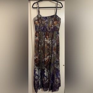 Suzi Chin for Maggy Boutique Multicolor Maxi Dress